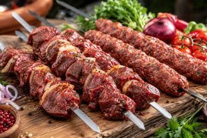 Секреты сочного мясного шашлыка и люля-кебаба на решетке фото