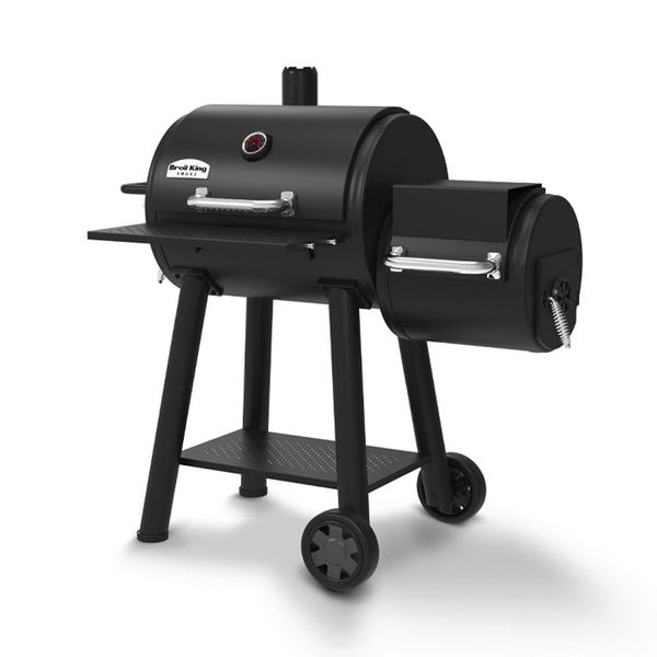 Угольный гриль-коптильня Broil King Offset 400 955050 фото