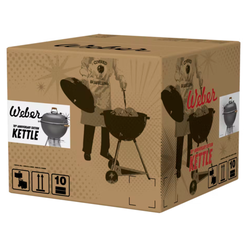 Угольный гриль Weber 70th Anniversary Kettle, 57 см, серый металлик 19521004 фото