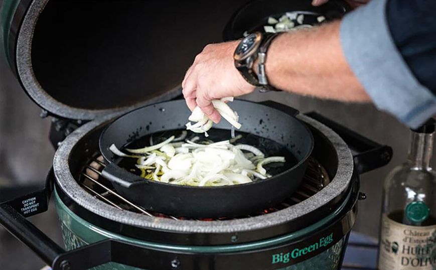 Сковорода чугунная Big Green Egg, 2XL-MX, Ø25 см 120144 фото