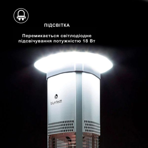 Інфрачервоний електричний обігрівач BLUMFELDT HEATBELL MEGALITH, 2,7 КВТ 10033290 фото