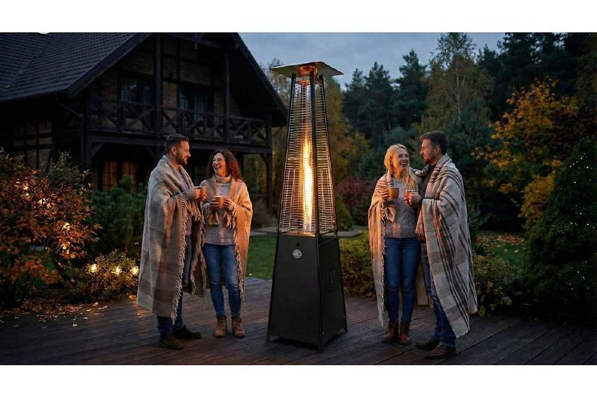 Газовий обігрівач Pyramid Grey Rattan GRILLI 777419 фото