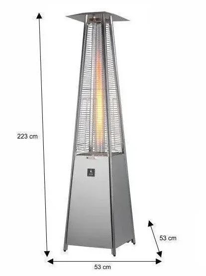 Уличный газовый обогреватель ACTIVA PYRAMIDE CHEOPS, 10,5 КВТ 11091 фото