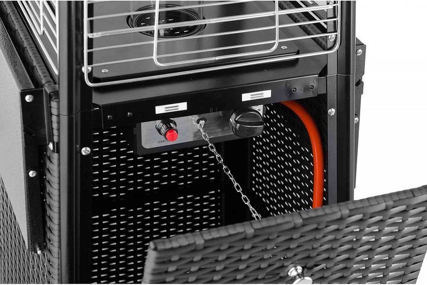 Газовий обігрівач Pyramid Black Rattan GRILLI 777418 фото