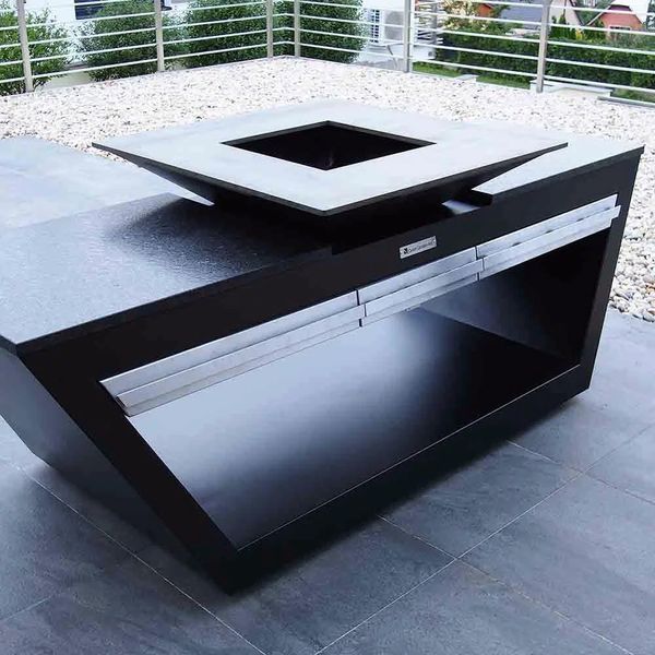 Гриль-вогнище Quan Premium Rolling Kitchen, чорний 5698 фото