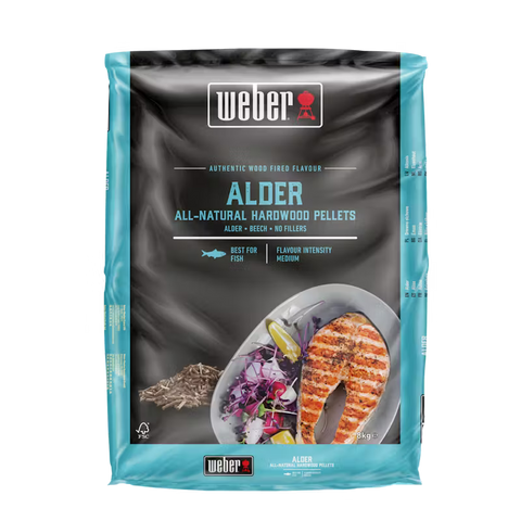 Деревні пелети Weber Alder (вільха) FSC, 8 кг 3401052 фото
