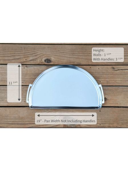 Піддон сталевий SnS Drip 'N Griddle Pan для грилів 57 см 2440360115 фото