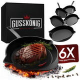Набір чавунних міні-сковорідок Gusskoenig, 6шт 170639 фото