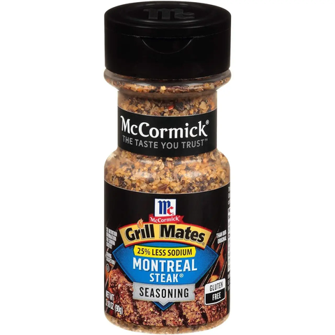 Приправа McCormick Grill Mates Montreal Steak Less Sodium для стейков 90 г 120905 фото