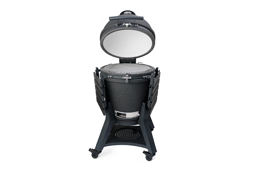 Керамічний вугільний гриль GRILLI Kamado L 5 в 1 з системою BBQ Block Fire 749777 фото