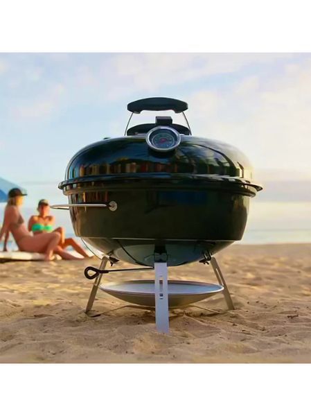 Угольный гриль Slow &rsquo;N Sear&reg; Travel Kettle 47 см + Slow &lsquo;N Sear Charcoal Basket 2438766677 фото